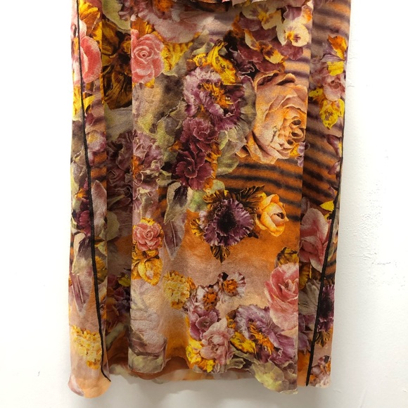 Jean Paul Gautier Soliel Floral Mesh Ruffle Dress - Picture 7 of 15